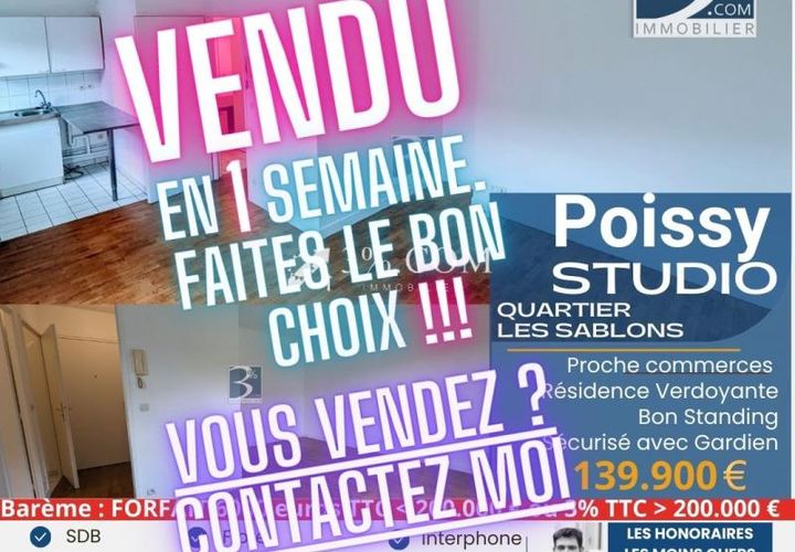 Studio i Poissy, Yvelines, Poissy - € 139 900 | Ref: 431_V5230056053 - foto 1
