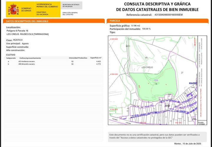 Helårsgrund i Tarragona, Tarragona, Tarragona - € 96.000 | Ref: EXP10576/8930 - foto 1
