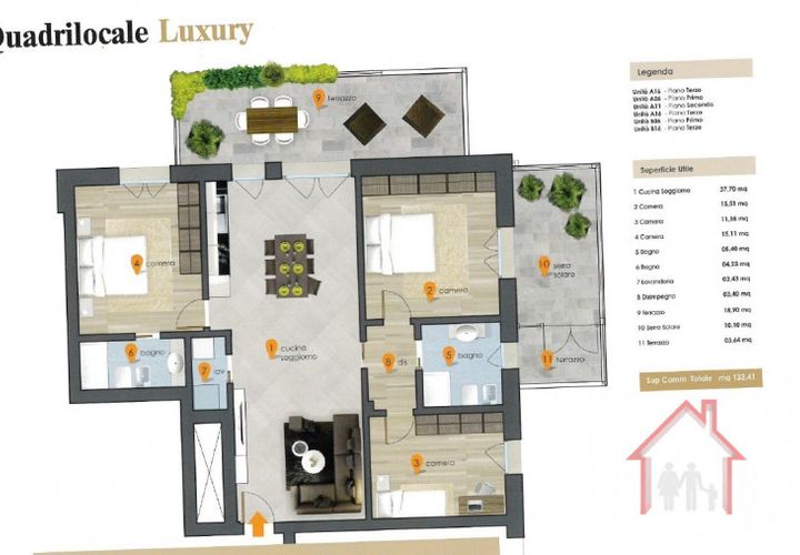Penthouse i Treviso, Treviso, Treviso - € 398.000 | Ref: PA238 - foto 1