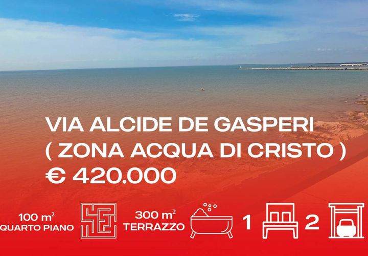 Lejlighed i Manfredonia, Foggia, Manfredonia - € 420.000 | Ref: ATTICO VIA DE GASPERI + BOX - foto 1