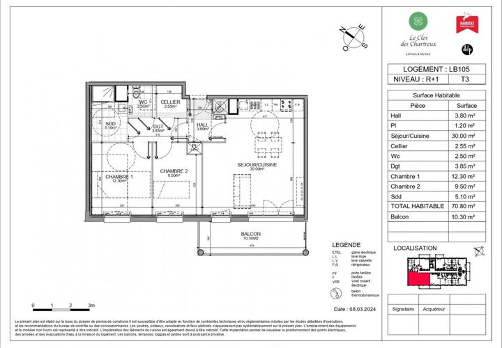Leilighet i Longuenesse, Pas-de-Calais, Longuenesse - € 218 000 | Ref: LONGUENESSE_LB105 - foto 1