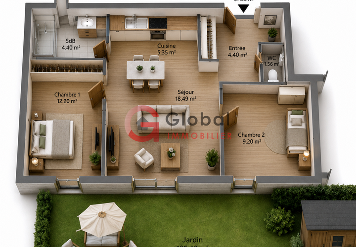 Lejlighed i Marseille, Bouches-du-Rhone, Marseille - € 332.280 | Ref: 7700 - foto 1