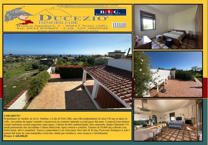 Villa i Noto, Siracusa, Noto - € 430.000 | Ref: 183VNC - foto 1