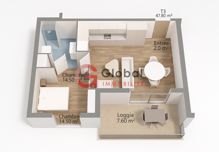 Lejlighed i Marseille, Bouches-du-Rhone, Marseille - € 246.420 | Ref: 7703 - foto 1
