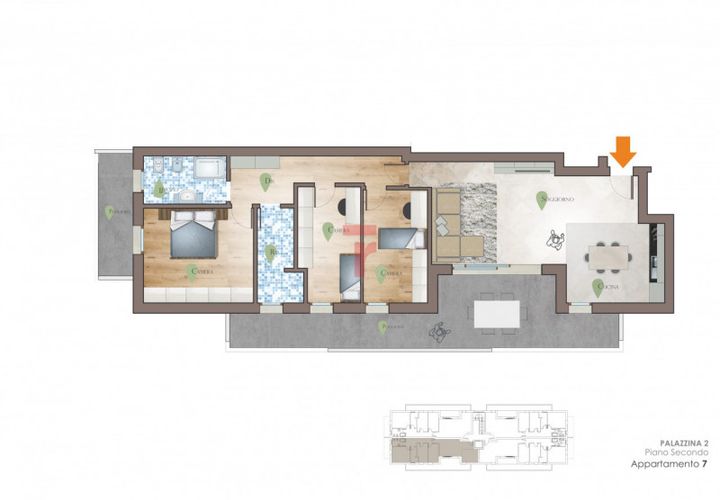 Leilighet i Campodarsego, Padua, Campodarsego - € 320 000 | Ref: cv121 - foto 1
