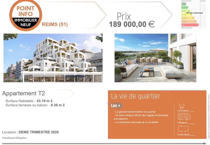 Lejlighed i Reims, Marne, Reims - € 189.000 | Ref: 1274 - foto 1