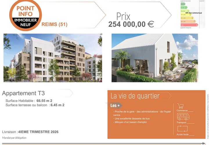 Leilighet i Reims, Marne, Reims - € 254 000 | Ref: 1274 - foto 1