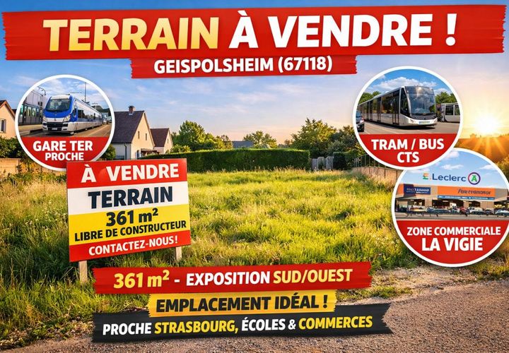 Terra a Geispolsheim, Bas-Rhin, Geispolsheim - € 135.000 | Ref: jp-361-gei - foto 1