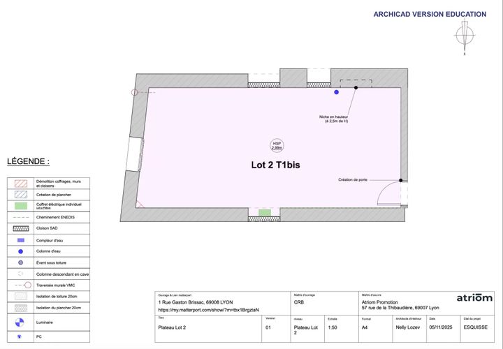 Lejlighed i Lyon, Rhone, Lyon - € 109.000 | Ref: 86488568 - foto 1
