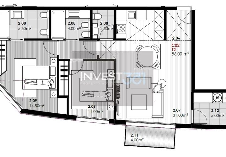 Lejlighed i Canidelo, Porto, Canidelo - € 395.000 | Ref: PC1224 - T2 Praias Gaia - foto 1