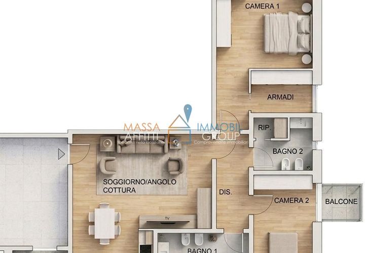 Lejlighed i Massa, Massa and Carrara, Massa - € 240.000 | Ref: 3705 - foto 1