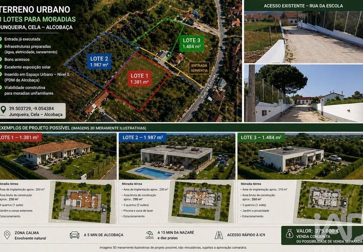 Helårsgrund i Alcobaca, Leiria, Alcobaca - € 375.000 | Ref: 883919 - foto 1