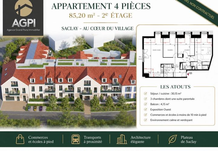 Lejlighed i Saclay, Essonne, Saclay - € 439.000 | Ref: VA2331-TEMPORELLI91400 - foto 1