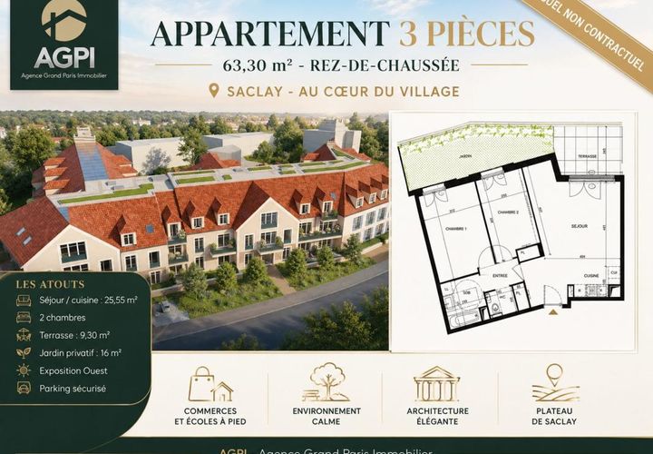 Leilighet i Saclay, Essonne, Saclay - € 355 000 | Ref: VA2330-TEMPORELLI91400 - foto 1