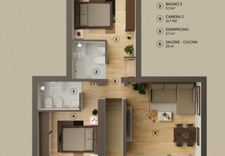 Apartament a Carmignano, Prato, Carmignano - € 180.000 | Ref: BM180 - foto 1