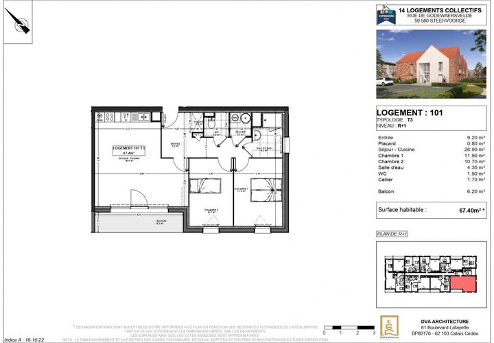 Leilighet i Steenvoorde, Nord, Steenvoorde - € 213 000 | Ref: STEENVOORDE_A101_T3 - foto 1