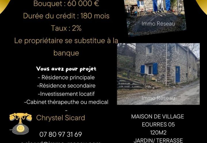 Villa i Eourres, Hautes-Alpes, Eourres - € 60.000 | Ref: 3011444813 - foto 1