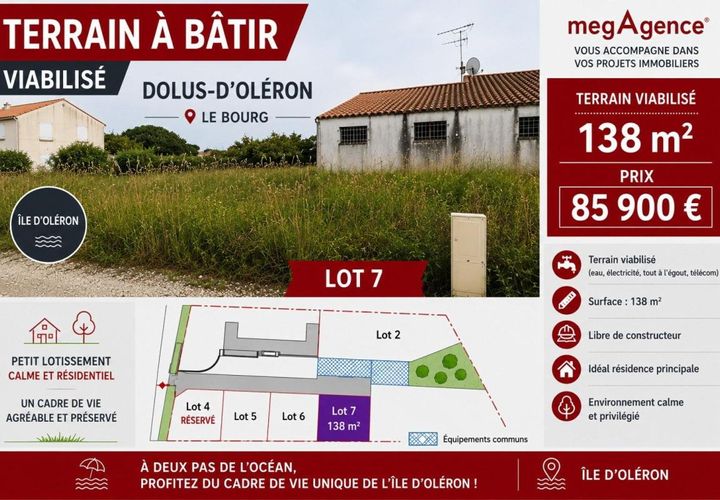 Grond in Dolus-d'Oleron, Charente-Maritime, Dolus-d'Oleron - € 85.900 | Ref: 206289 - foto 1
