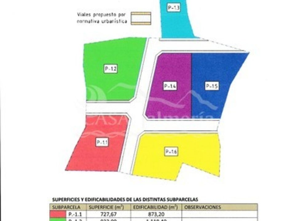 Helårsgrund i Huercal-Overa, Almeria - foto 1