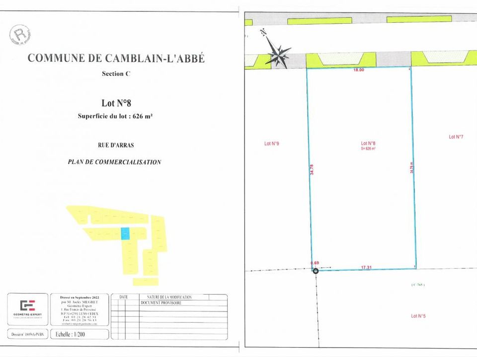 Helårsgrund i Camblain-lAbbé, Pas-de-Calais - foto 2