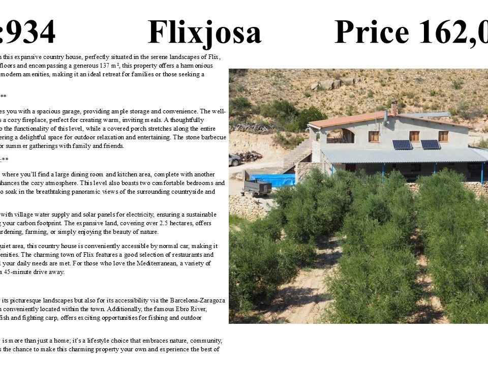 Landejendom i Flix, Tarragona - foto 1