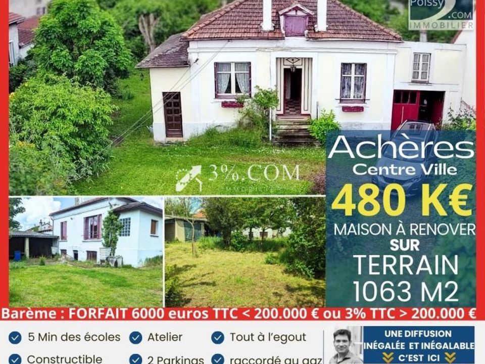 Helårsgrund i Achères, Yvelines - foto 1
