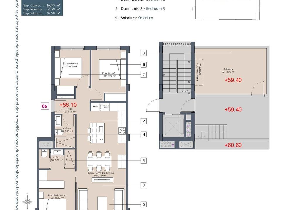 Penthouse i Benijofar, Alicante - foto 5