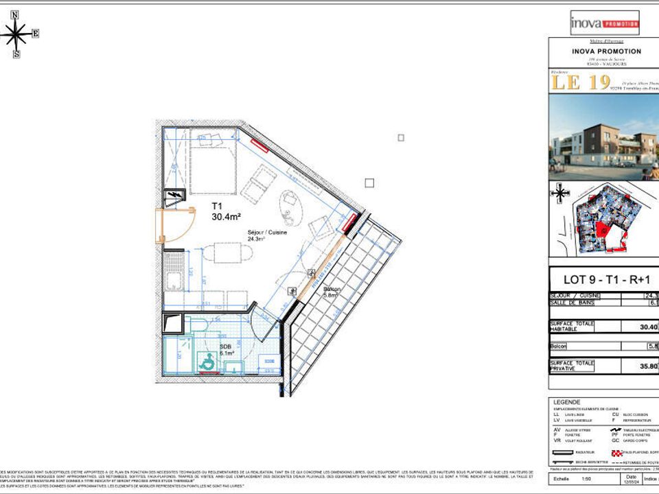 Studio i Tremblay-en-France, Seine-Saint-Denis - foto 1