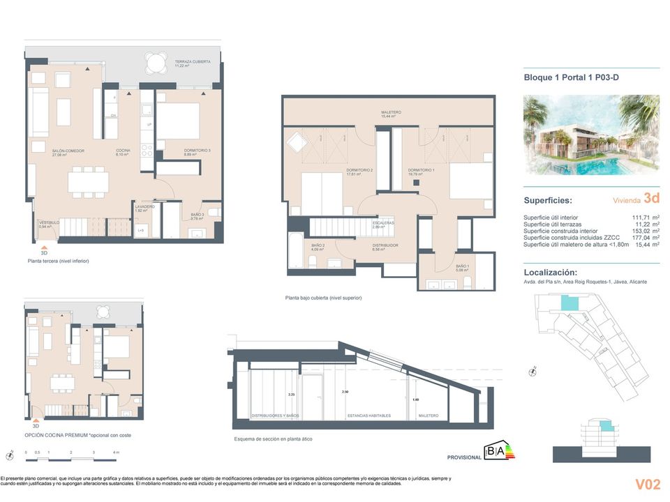 Penthouse i Javea, Alicante - foto 3