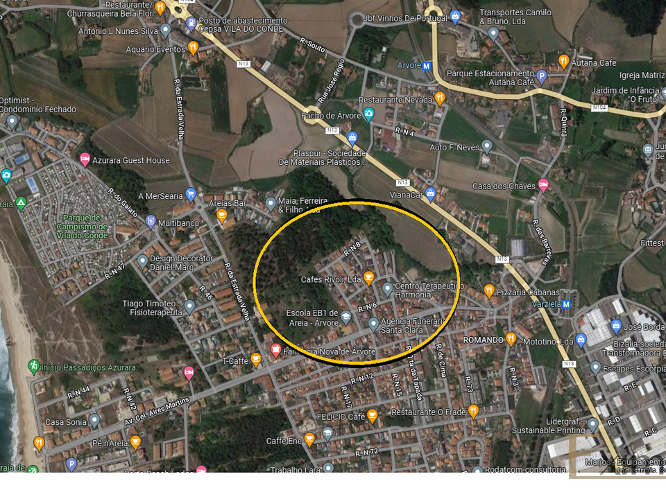 Tomt i Vila do Conde, Porto - bilde 1