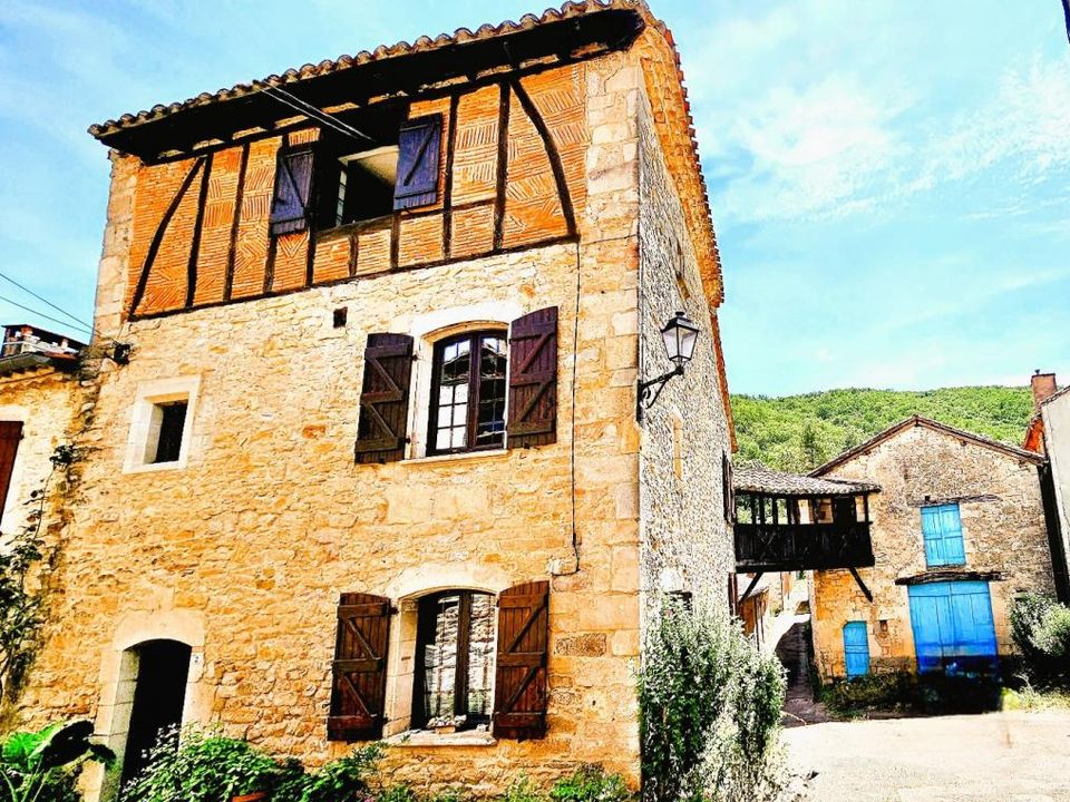 Landsbyhus i Bruniquel, Tarn-et-Garonne - bilde 1
