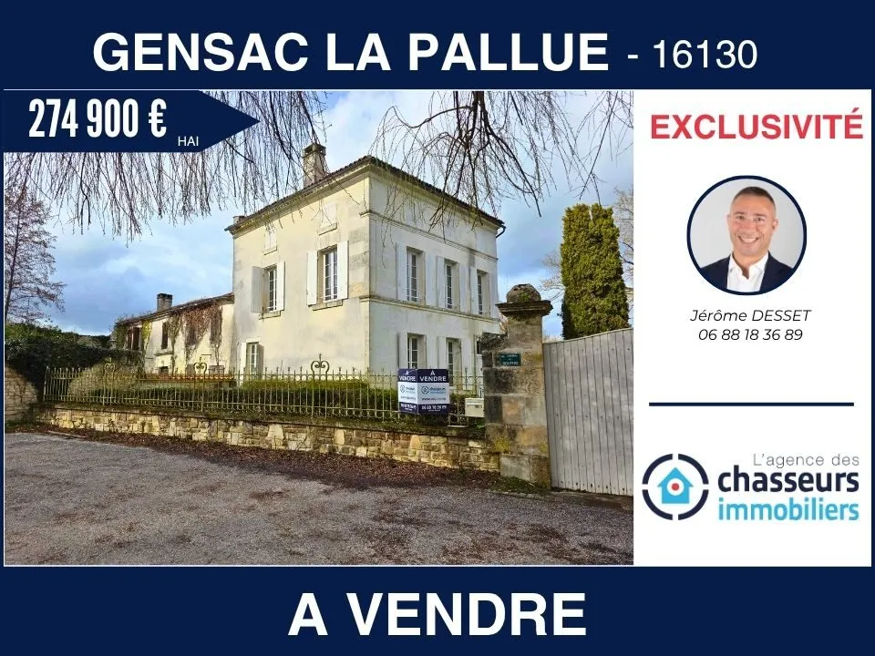 Villa i Gensac-la-Pallue, Charente - bilde 1