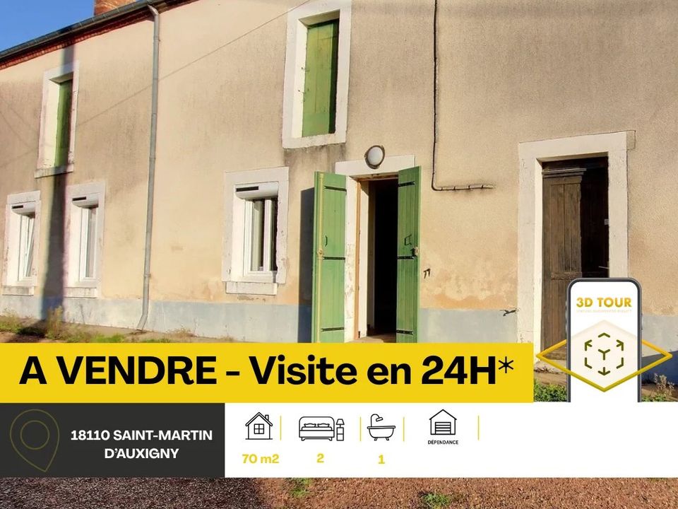 Casa de campo en Saint-Martin-d'Auxigny, Cher - foto 1