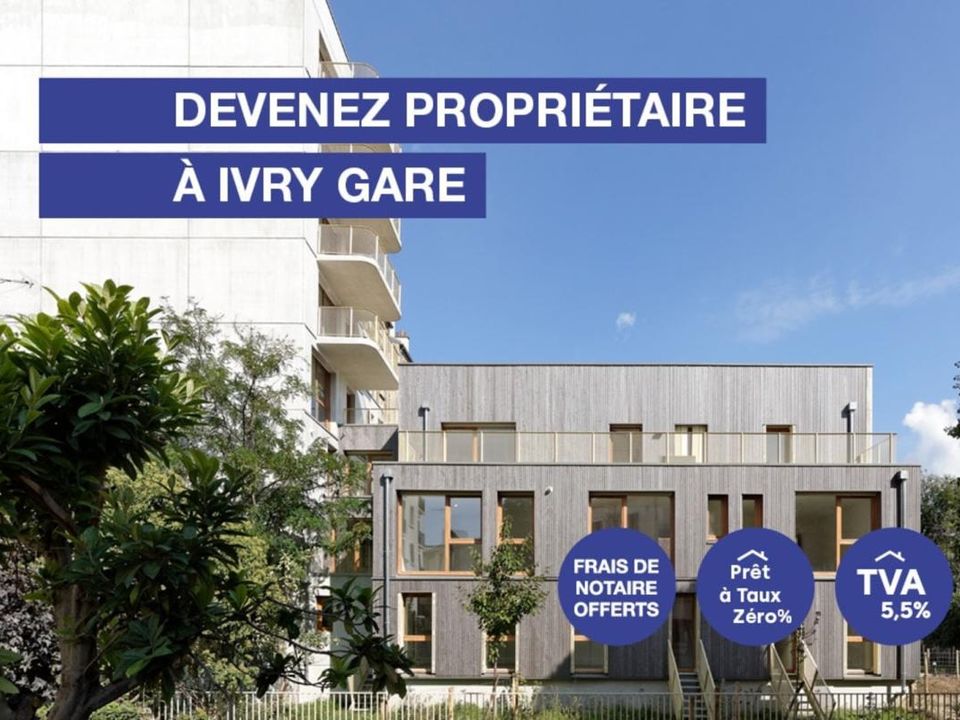 Lejlighed i Ivry-sur-Seine, Val-de-Marne - foto 1