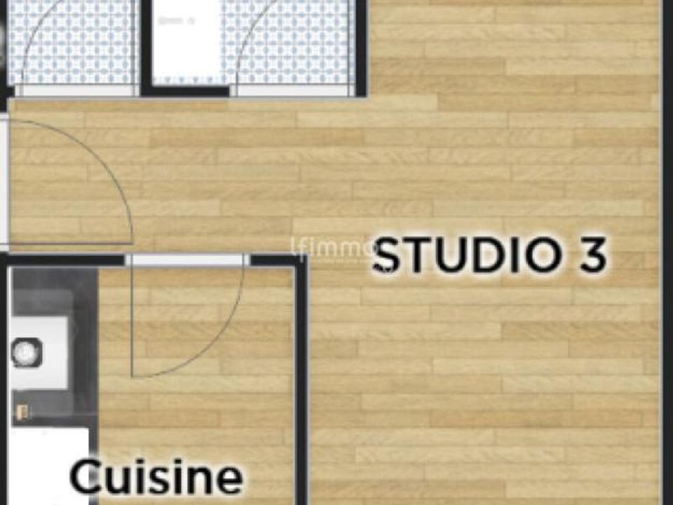 Studio i Gennevilliers, Hauts-de-Seine - foto 1