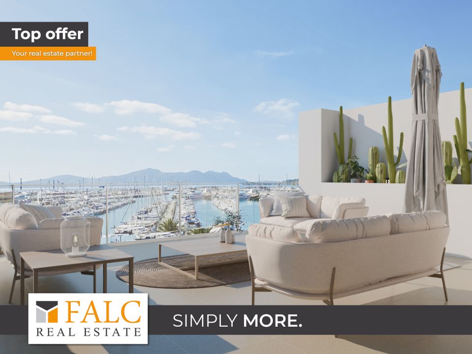 Penthouse i Port De Pollenca, Mallorca - foto 1