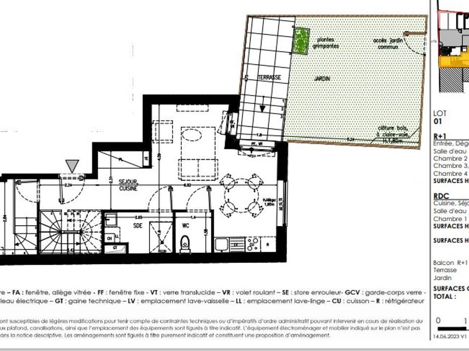 Duplex i Montreuil, Seine-Saint-Denis - foto 3