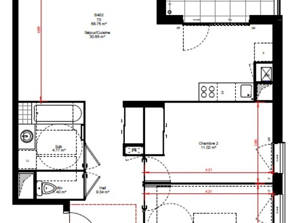 Apartment in Villefranche-sur-Saône, Rhone - photo 1