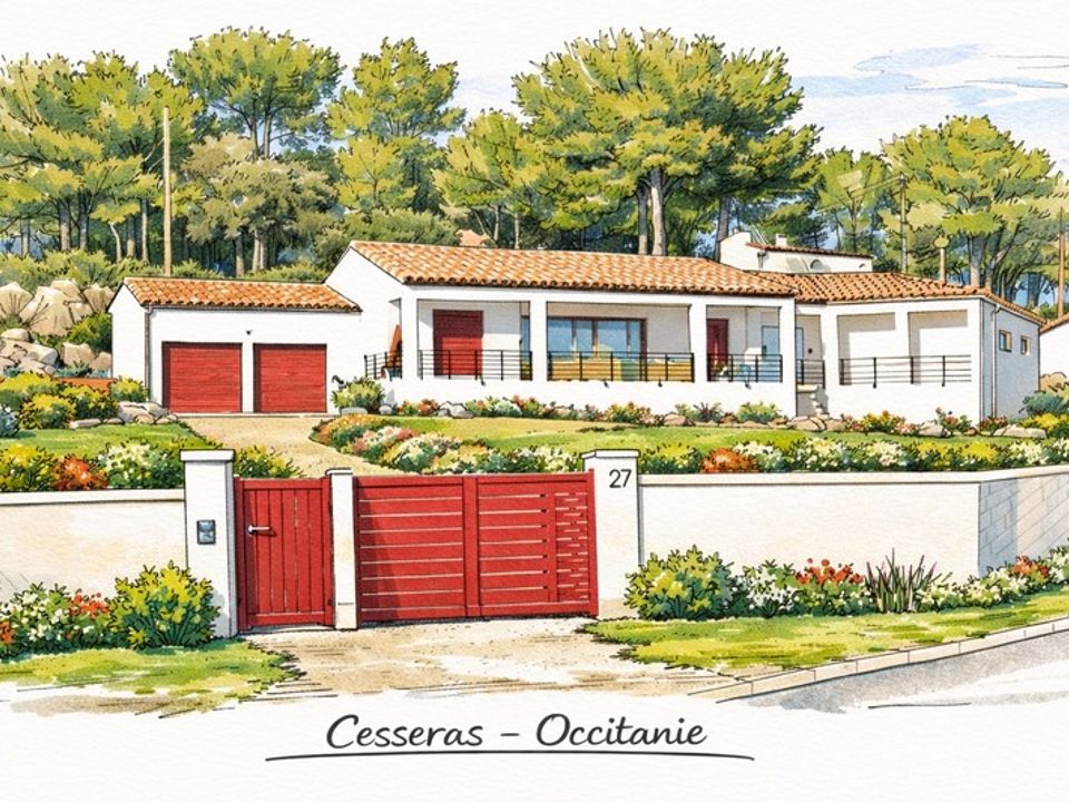 Villa i Cesseras, Herault - foto 1