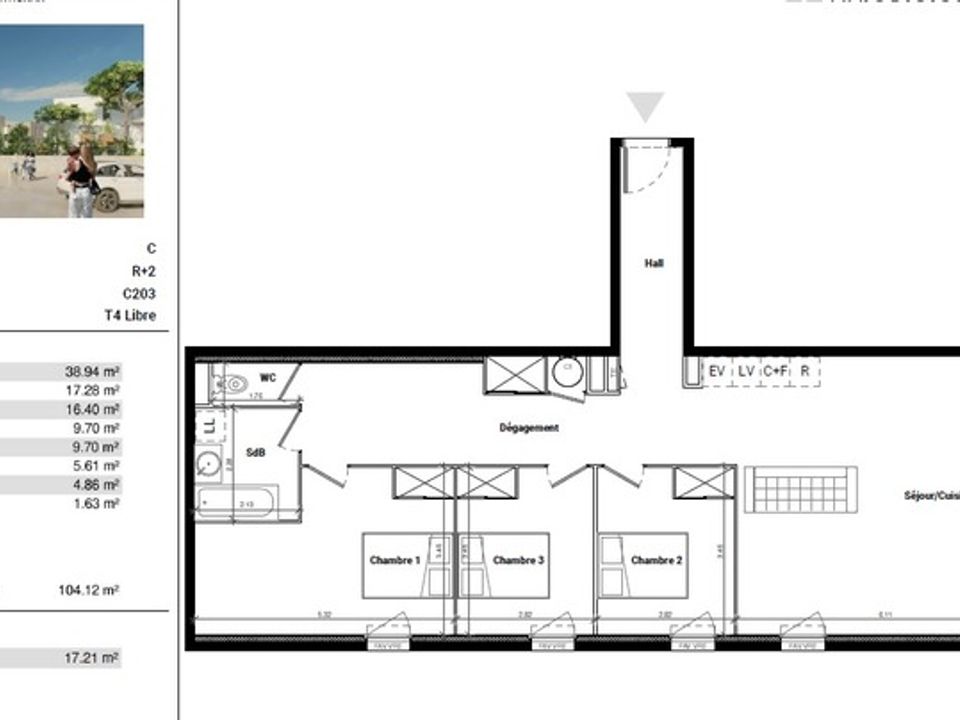 Wohnung in Frontignan, Herault - Foto 4