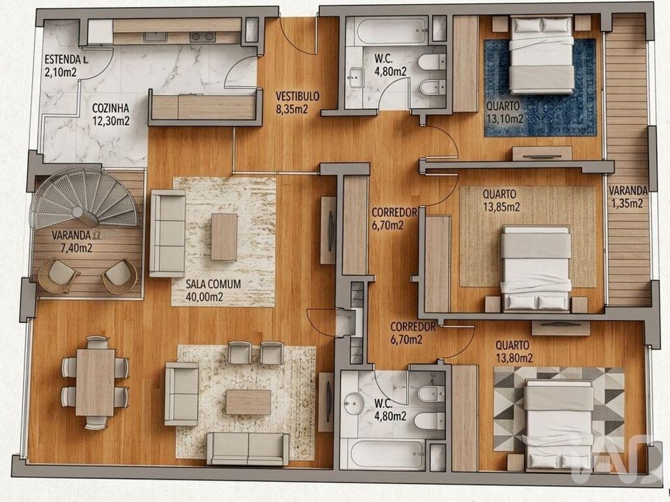 Apartament a Setubal, Setubal - foto 2