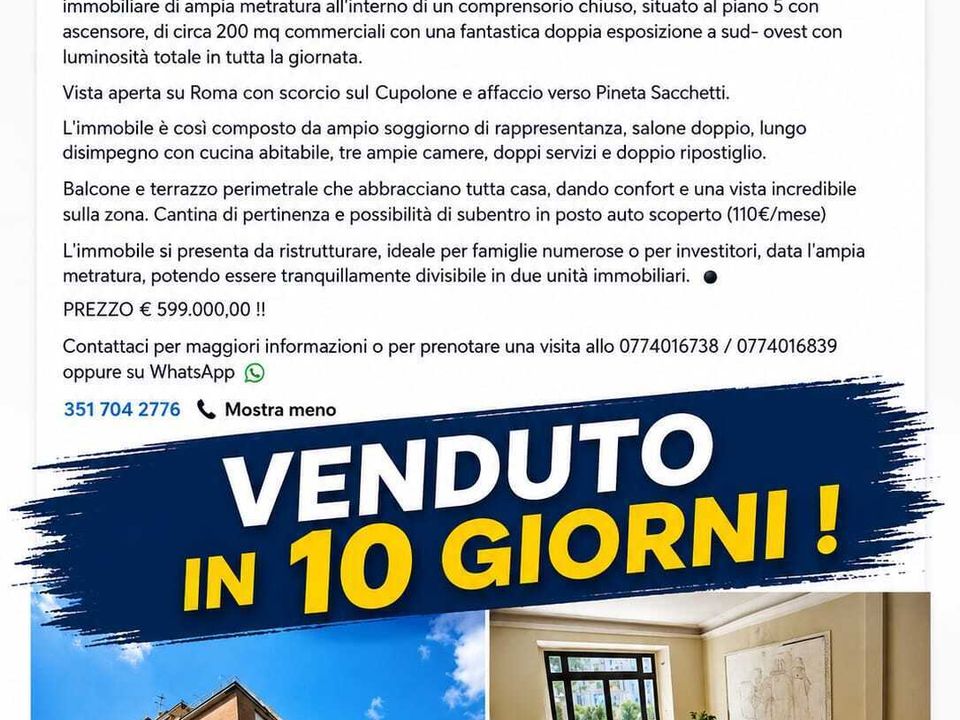 Lejlighed i Rome, Rome - foto 1