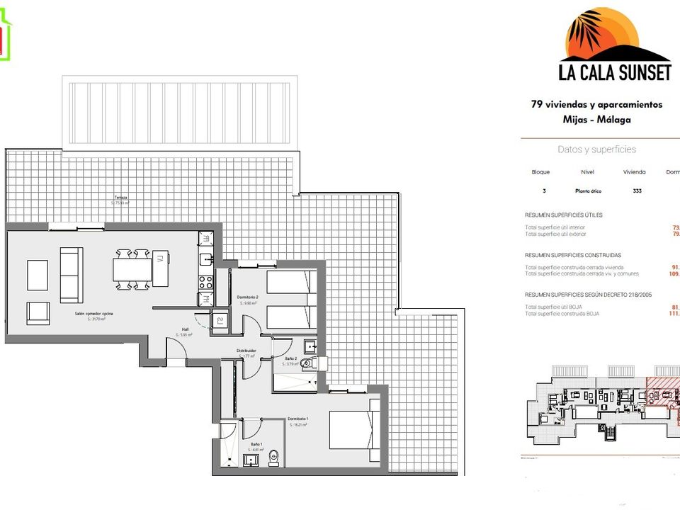 Penthouse i La Cala De Mijas, Malaga - foto 4