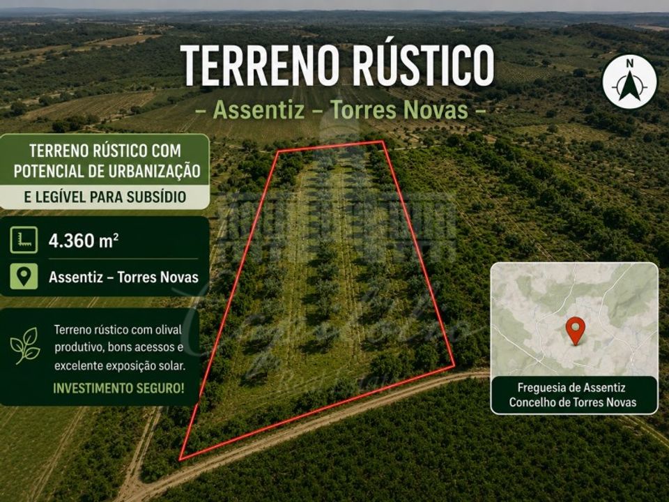 Helårsgrund i Torres Novas, Santarem - foto 1
