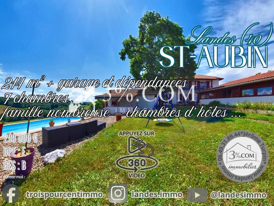Villa i Saint-Aubin, Landes - bilde 1