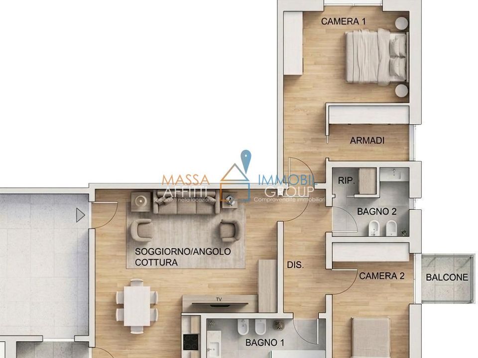Lejlighed i Massa, Massa and Carrara - foto 1