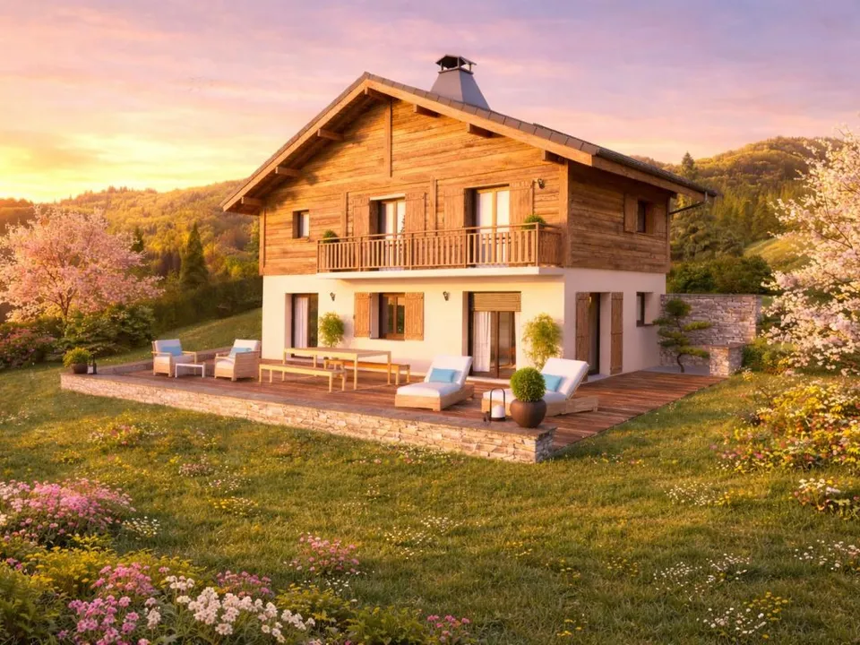 Villa i Sallanches, Haute-Savoie - bilde 1