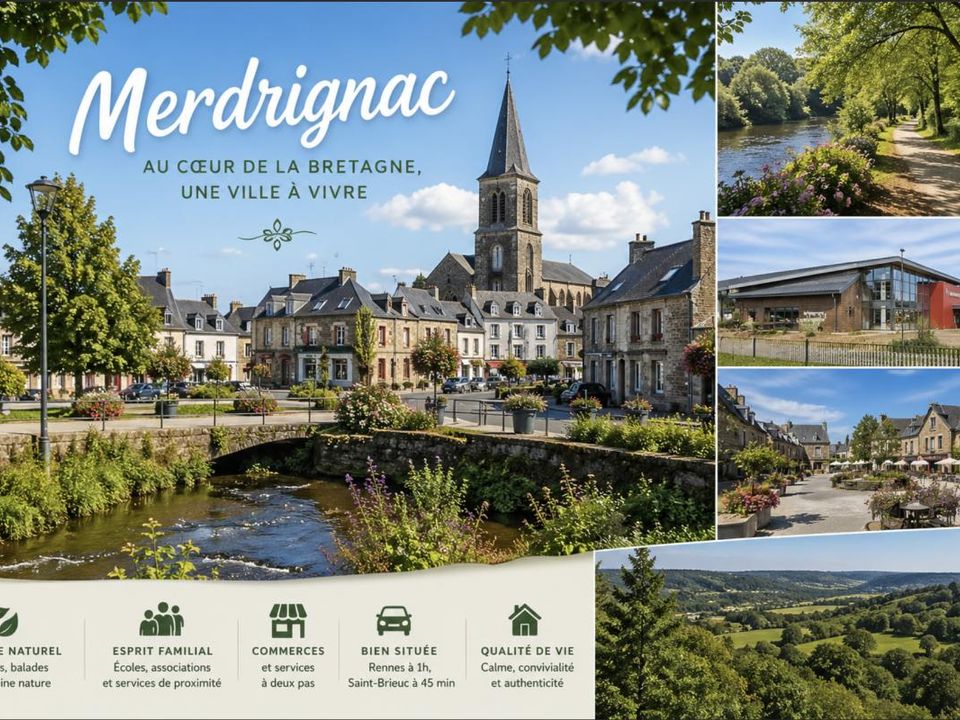 Helårsgrund i Merdrignac, Cotes-d'Armor - foto 2