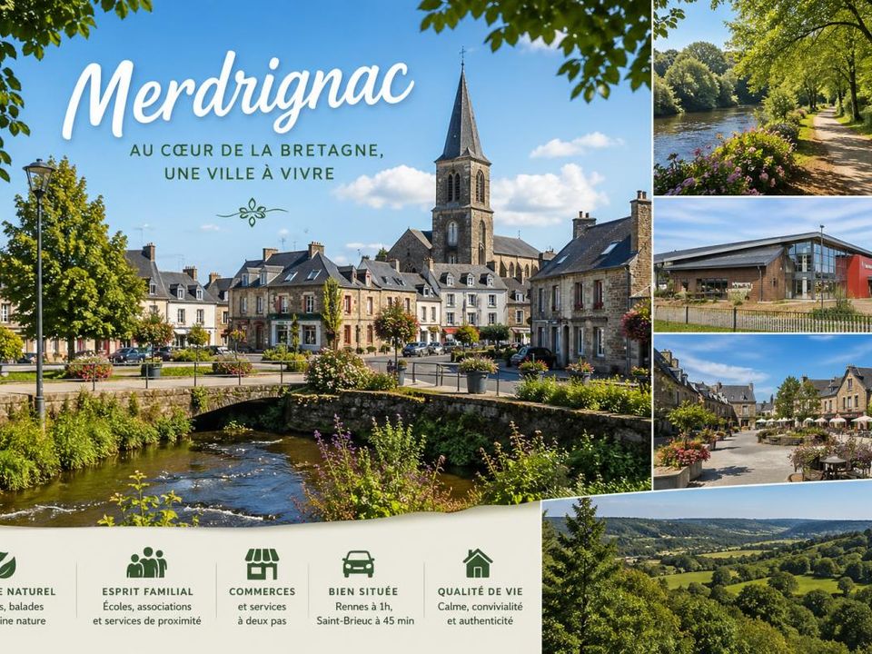 Helårsgrund i Merdrignac, Cotes-d'Armor - foto 1