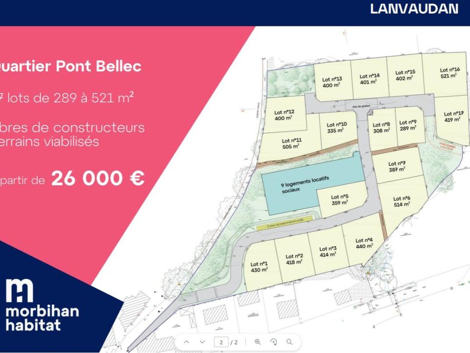 Helårsgrund i Lanvaudan, Morbihan - foto 2